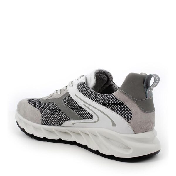SNEAKER IN SCAMOSCIATO GRIGIO CHIARO E TESSUTO GRIGIO SCURO\IGI&CO - immagine 2