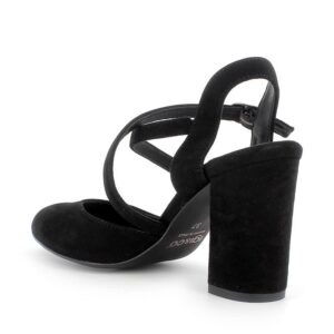 IGI&CO 7174811 sandali donna in pelle nero camoscio tacco