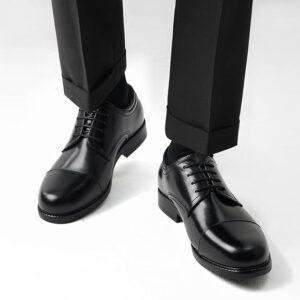 SCARPA IN PELLE NERA DA CERIMONIA -ENVAL soft