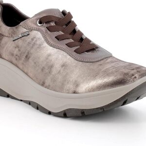 scarpa con zeppa da donna taupe laminato /ENVAL soft