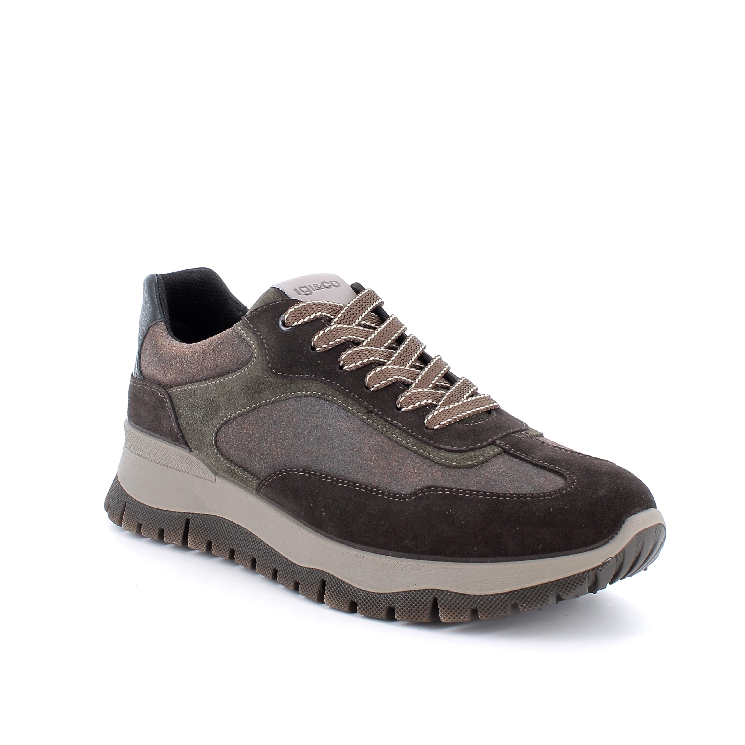 Sneakers da uomo marrone con lacci IGI&CO 3 Sneakers da uomo marrone con lacci IGI&CO